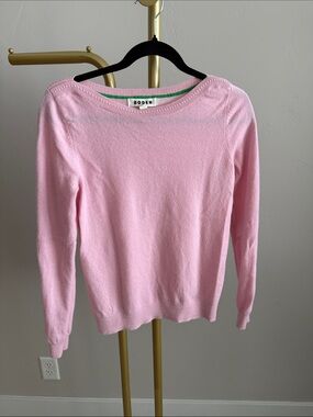 Boden Light Pink Crewneck Sweater